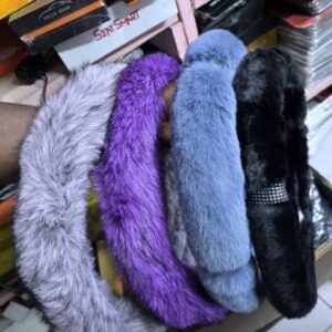 couvre volant peluche luxe